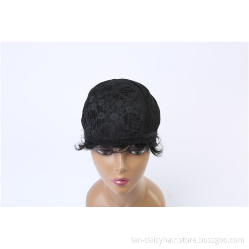 For Black Women Wholesale Cheap Short Bob Wig Natural Color Full Machine Made Human Hair Wigs Brazilian Remy Hair